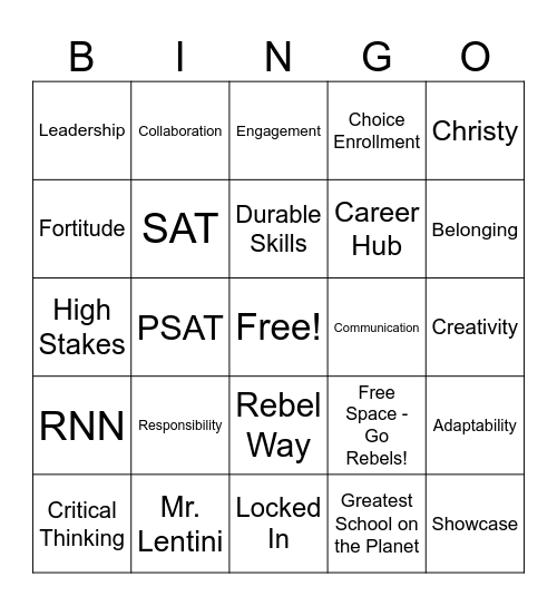 Columbine BINGO! Bingo Card
