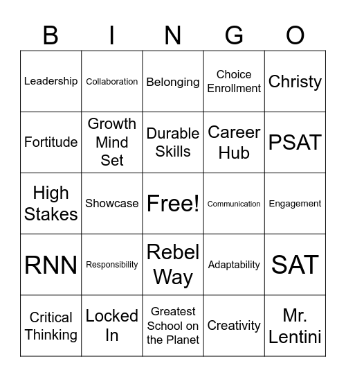 Columbine BINGO! Bingo Card