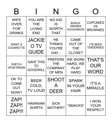 8x15: Homer's Phobia Bingo Card