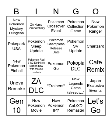 PKMN Day 2026 Bingo Card