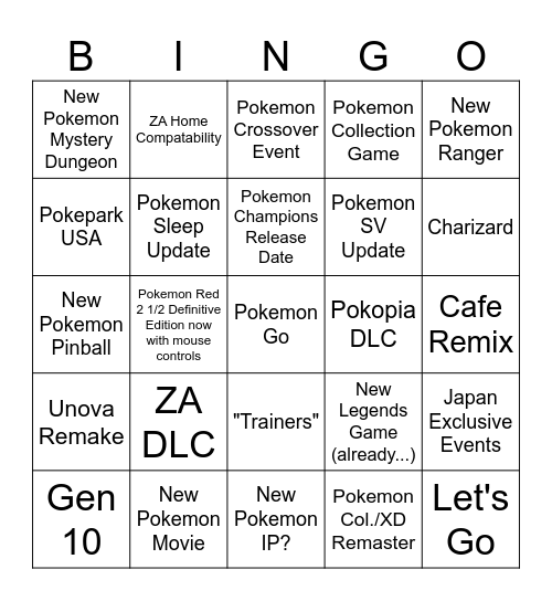 PKMN Day 2026 Bingo Card