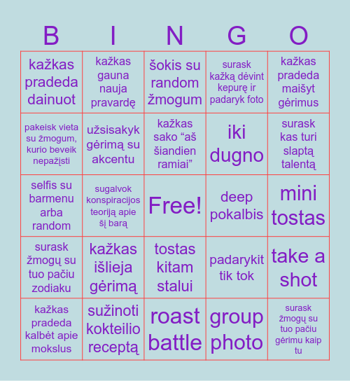 GIMTADIENIO (fotkes/video geriausias įrodymas) Bingo Card