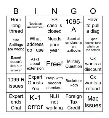 Turbotastic Bingo! Bingo Card