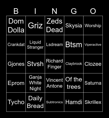 Shambhala Bingo Card