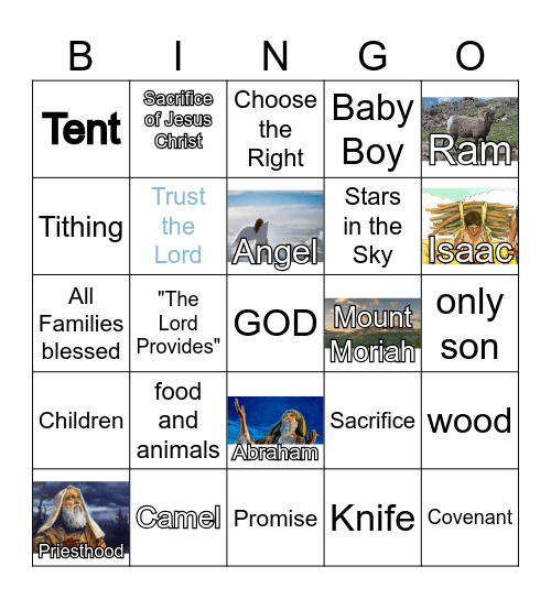 Abram Bingo Card