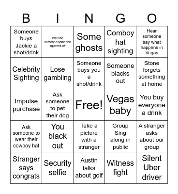 BACHELOR/ETTE BINGO Card