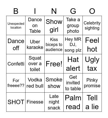MEEEYAAAMEE Bingo Card