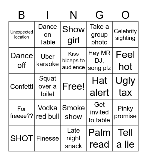 MEEEYAAAMEE Bingo Card