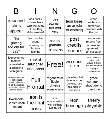 WHERES EVERYBODY GOING? Bingo Card