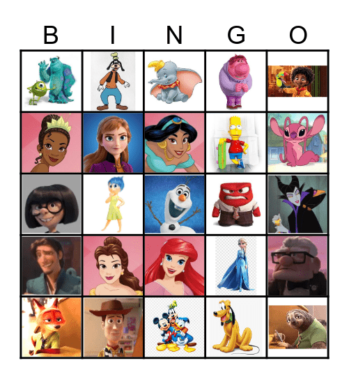 DISNEY MAGICAL Bingo Card