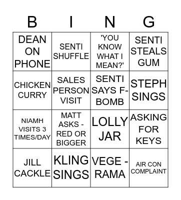 AUSBUILD BINGO Card