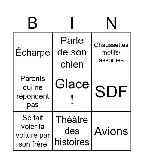 Bingo Laure Bingo Card