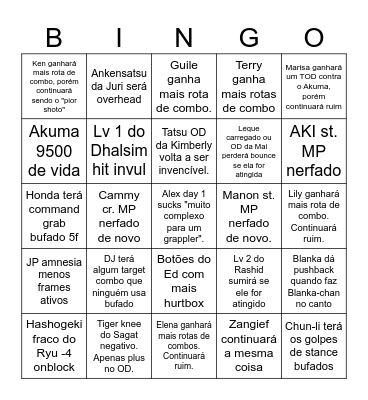 SF6 3/17/26 patch Bingo Card