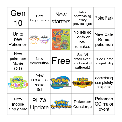 Pokemon Day 30th anniversary! Bingo Card