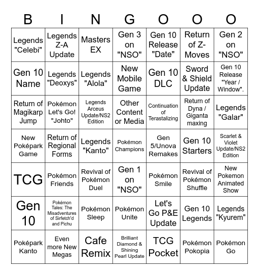 Pokémon Day Presents 2026 (7x7 Version) Bingo Card