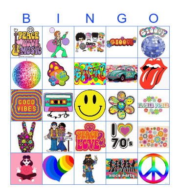 70s Bingo Card