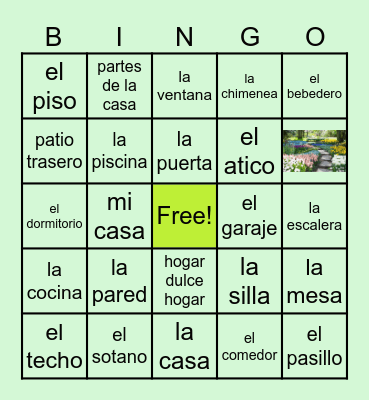 La casa 2-4 (revised) Bingo Card
