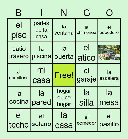 La casa 2-4 (revised) Bingo Card