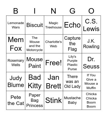 Nevada Reading Week Bingo Card