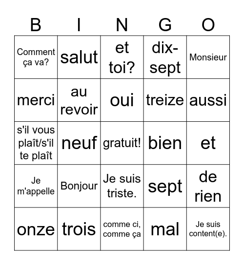 Lariyah McNeil Bingo Card