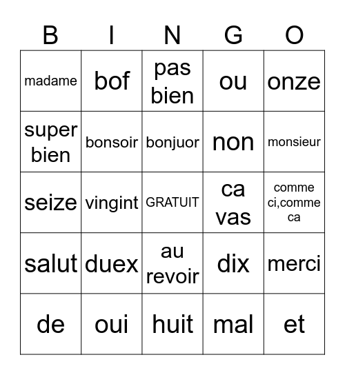 Amar Elezovic Bingo Card