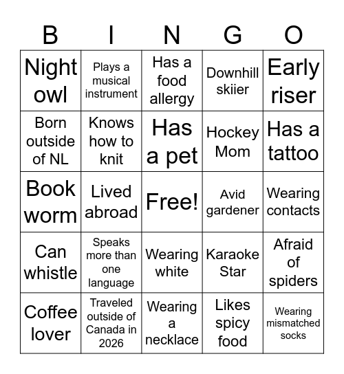 Tree House BINGO March 2026 Bingo Card