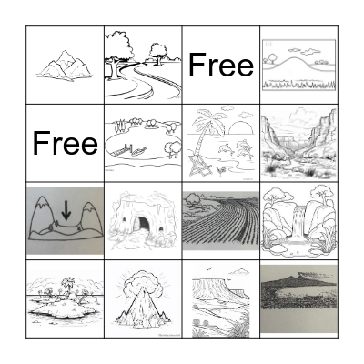 Landforms 2 Bingo Card