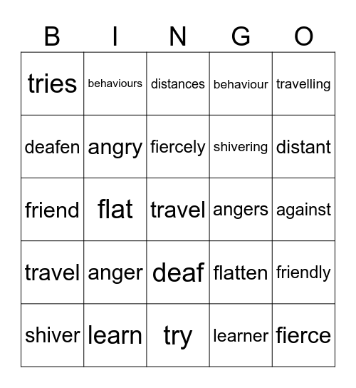 Feb 27 Bingo Card