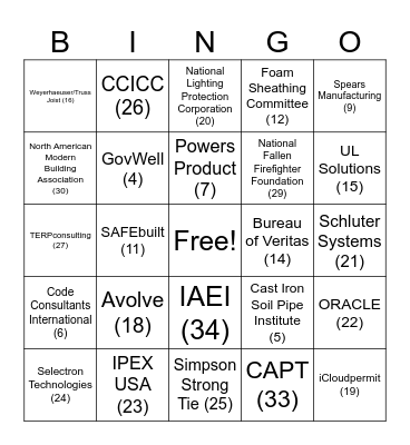 CCICC Exhibitor Meet & Mingle Bingo! Bingo Card