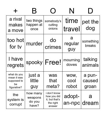 Roll +Bingo y7 Bingo Card