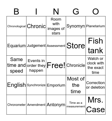 Peyton Bingo Card