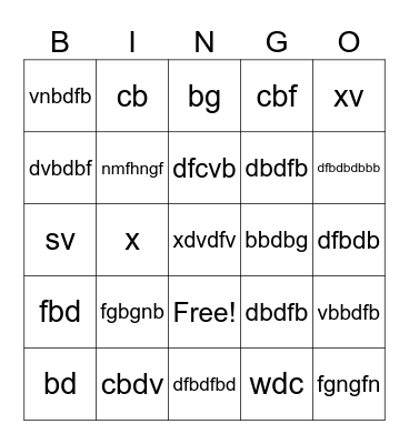 Get To Know Us BINGO Card