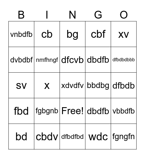 Get To Know Us BINGO Card