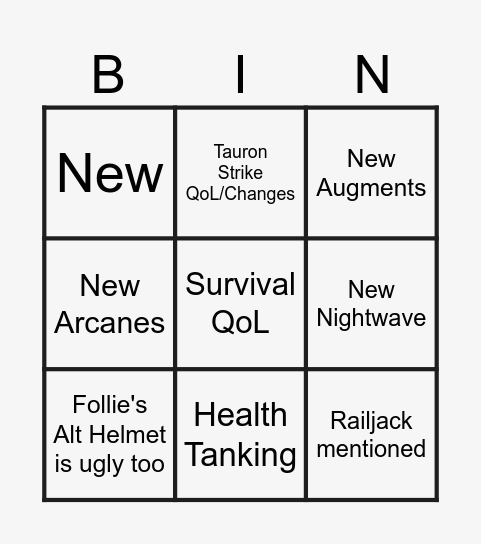 DEVSTREAM #193 Bingo Card