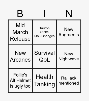 DEVSTREAM #193 Bingo Card