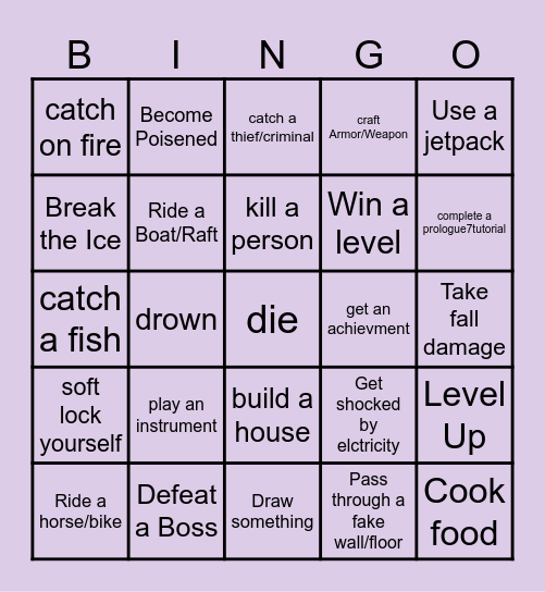 Multi-Game Lockout Bingo Card