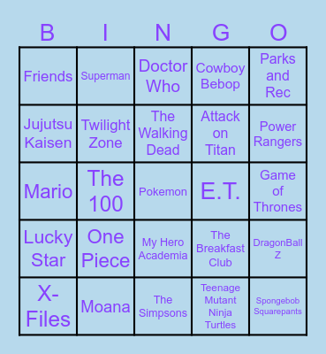 Marietta the Gathering Musical Bingo Card
