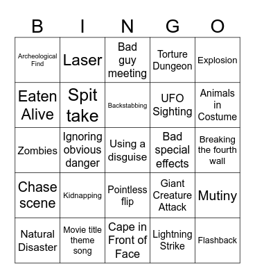 BingoFlix: I'm Gonna Git You Sucka Bingo Card