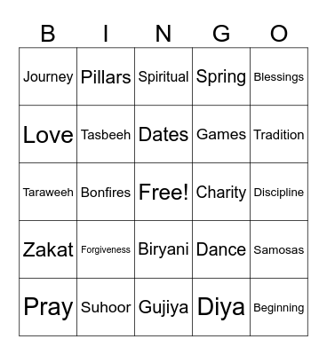 Threads of Tradition Bingo Card