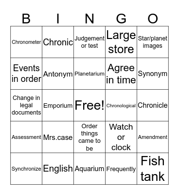 Peace for life Bingo Card