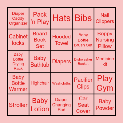 Ciao Bambingo! Bingo Card