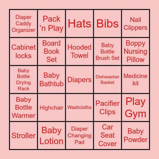 Ciao Bambingo! Bingo Card