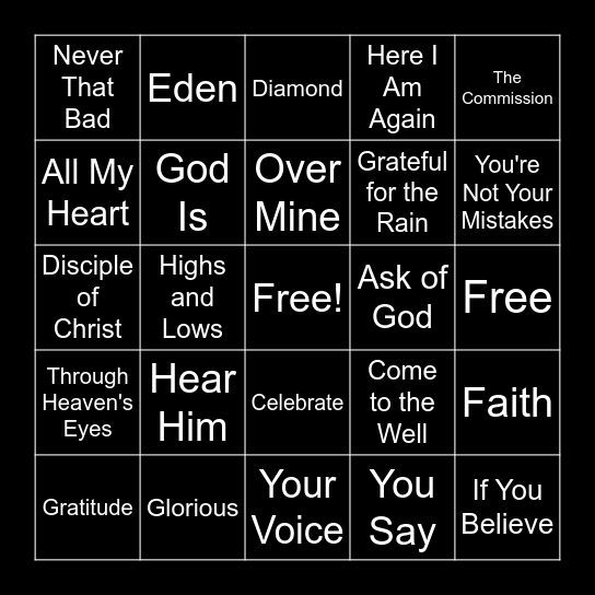 My  Trainer  Said  It's  Ok Bingo Card