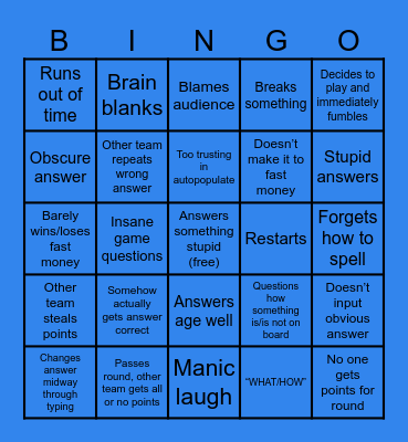 V1.1 Bingo Card