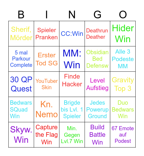 Hive Bingo Card