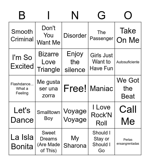 CUMPLE CLARA Bingo Card