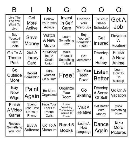 Let’s Get It Let’s Get It Let’s Get It Let’s Get It Bingo Card