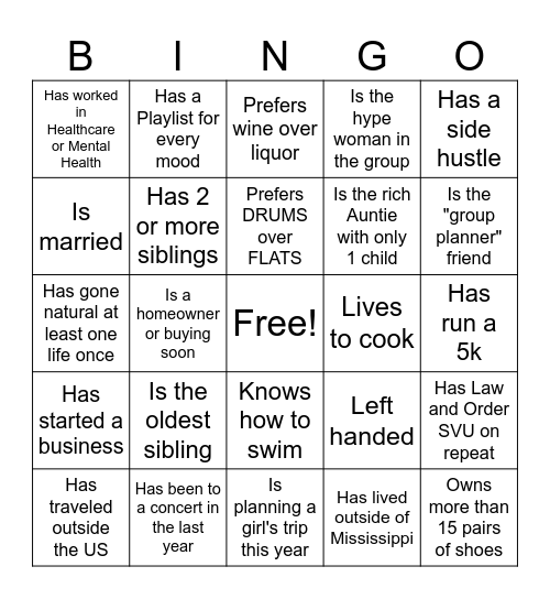 GALENTINE'S BINGO Card