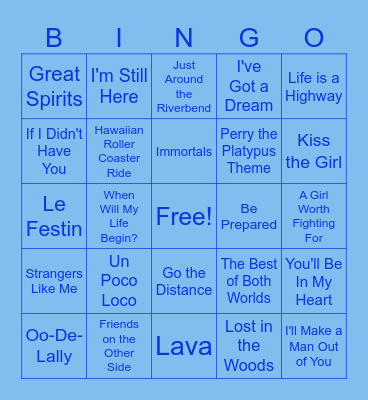 B i b b i d i   B o b b i d i Bingo Card