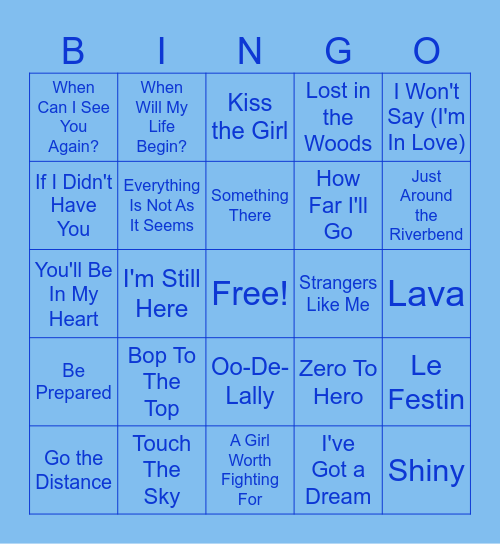 B i b b i d i   B o b b i d i Bingo Card